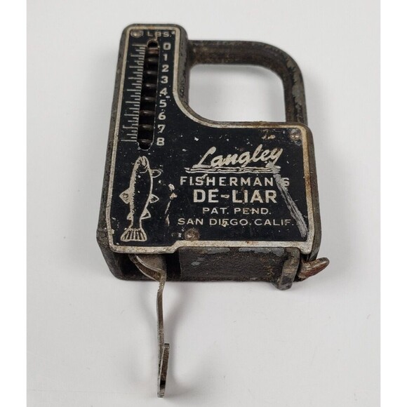 Vintage Langley Fisherman’s De-Liar Fish Scale and Tape Measure Model 208 - Picture 1 of 16